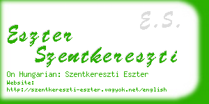 eszter szentkereszti business card